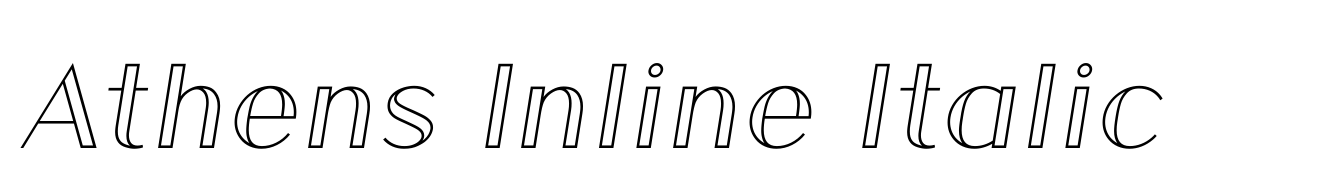 Athens Inline Italic